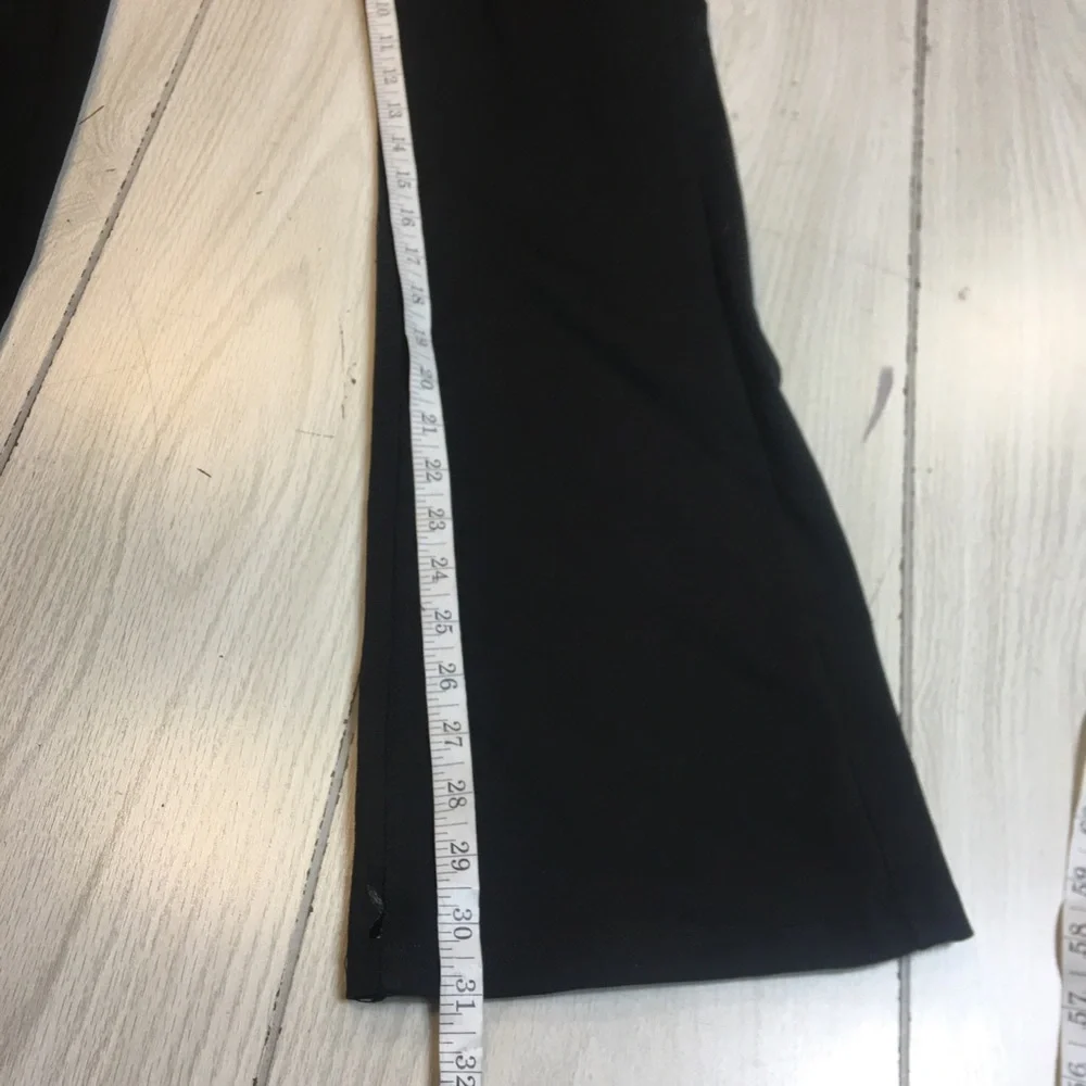 The North Face Black Low Rise Yoga Flare Pants Wide Leg Women Small Leggings - Picture 8 of 9